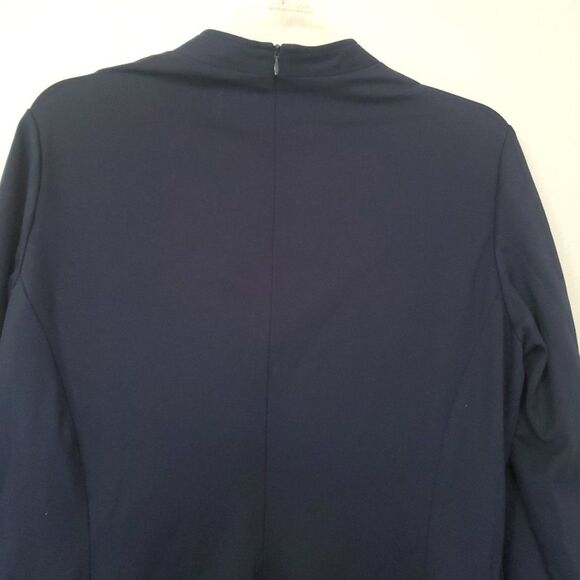 D uniforms Christian Dior womens long sleeve top blouse shirt size US 14 Blue - Picture 13 of 16
